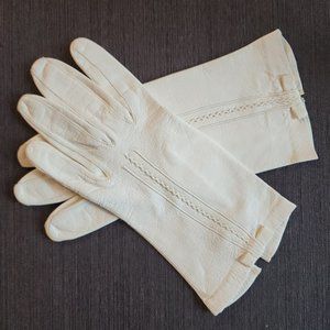 Hutzler's Baltimore Made in Italy Vintage Soft Leather Women's Wrist Gloves